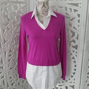 Ralph Lauren sweater shirt faux blouse New